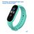  Ремешок силиконовый Great Case Sport для Xiaomi Mi Band 5/6/7, 250мм, на кнопке, бирюзовый (7) 