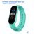  Ремешок силиконовый Great Case Sport для Xiaomi Mi Band 5/6/7, 250мм, на кнопке, бирюзовый (7) 