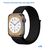  Ремешок нейлоновый Great Case Sport для Apple Watch 38/40/41 мм, 225мм, на липучке, черный угольный (26) 