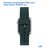  Ремешок силиконовый Great Case Sport для Apple Watch 38/40/41 мм, 225мм, на кнопке, темно-зеленый (49) 