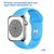  Ремешок силиконовый Great Case Sport для Apple Watch 42/44/45/49 мм, 235мм, на кнопке, голубой (16) 