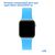  Ремешок силиконовый Great Case Sport для Apple Watch 42/44/45/49 мм, 235мм, на кнопке, голубой (16) 