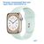  Ремешок силиконовый Great Case Sport для Apple Watch 42/44/45/49 мм, 235мм, на кнопке, светло-бирюзовый (17) 