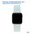  Ремешок силиконовый Great Case Sport для Apple Watch 42/44/45/49 мм, 235мм, на кнопке, светло-бирюзовый (17) 