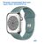  Ремешок силиконовый Great Case Sport для Apple Watch 42/44/45/49 мм, 235мм, на кнопке, зеленый кактус (61) 