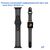  Ремешок силиконовый перфорированный Great Case Sport NK для Apple Watch 38/40/41 мм, 225мм, на кнопке, черный+серый (1) 