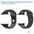  Ремешок силиконовый перфорированный Great Case Sport NK для Apple Watch 38/40/41 мм, 225мм, на кнопке, черный+серый (1) 