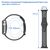  Ремешок силиконовый перфорированный Great Case Sport NK для Apple Watch 38/40/41 мм, 225мм, на кнопке, серый+белый (4) 