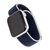  Ремешок нейлоновый MB для Apple watch – 42-44 mm (S3/S4/S5 SE/S6), темно-синий с серо-голубым краем 
