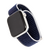  Ремешок нейлоновый MB для Apple watch – 42-44 mm (S3/S4/S5 SE/S6), темно-синий с серо-голубым краем 