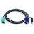  Шнур Aten 2L-5202U мон+клав+мышь USB SPHD15--HD DB15+USB A-Тип Male-2xMale 8+4 проводов опрессованный 1.8м черный 