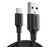  Кабель UGREEN US287 60117 USB-A 2.0 to USB-C Cable Nickel Plating 1.5m Black 