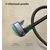  Кабель UGREEN US311 70313 USB 2.0-A to Angled USB-C Cable Aluminum Case with Braided 1m Black 