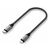  Кабель Satechi USB-C to Lightning Cable MFI 10 inch Space Gray 