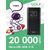  GOLF G81/ Powerbank 20000 mah + Кабель Micro usb /In Micro usb /Out USB 1 А, 2.1A/ Black 