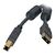  Кабель 5bites UC5010-018A USB2.0, AM/BM, зол.разъемы, ферр.кольца, 1.8м, черный 