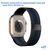  Ремешок миланcкий из нержавеющей стали Great Case Milanese Loop для Apple Watch 38/40/41 мм, 235мм, на магните, черный+синий (27) 