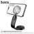  Автомобильный держатель HOCO HW29 Totem ring magnetic wireless fast charging car holder(center console) black metal gray 