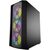  Корпус Powercase CMRMX-L3 Rhombus X3 Mesh LED, Tempered Glass, 3x 120mm 5-color fan, чёрный, ATX (CMRMX-L3) 