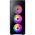  Корпус 1STPLAYER Fire Dancing V3-B (V3-B-4F1)/ATX, TG/4x120mm LED fans inc. 