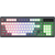  Клавиатура OKLICK 731G серый/белый USB for gamer LED 