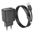  Блок питания сетевой 1 USB HOCO CS21A Rich, 3000mA, пластик, QC3.0, кабель USB - микро USB, цвет: чёрный (1/32/192) 