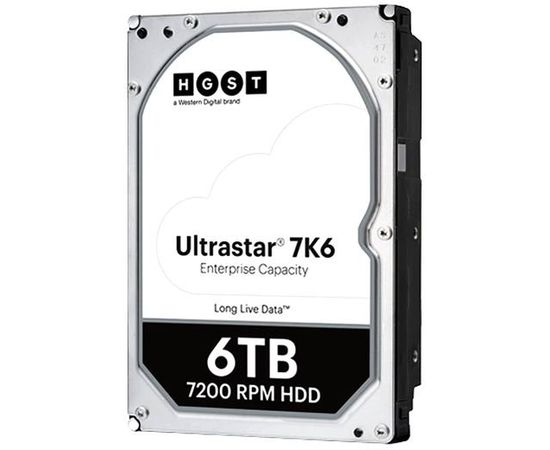  Western Digital Ultrastar DC HDD Server 7K6 (3.5’’, 6TB, 256MB, 7200 RPM, SATA 6Gb/s, 512E SE), SKU: 0B36039 