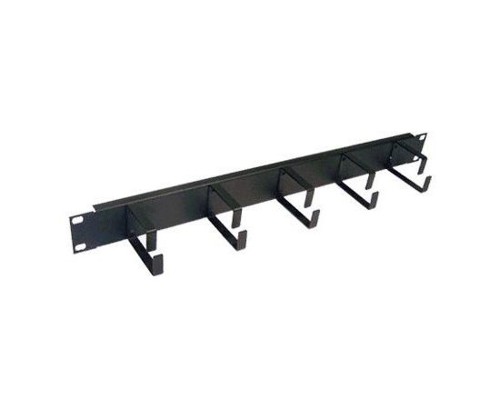  Кабельный органайзер Горизонтальный Lanmaster TWT-ORG1U-5V односторонний кольца 1U шир.:19" 