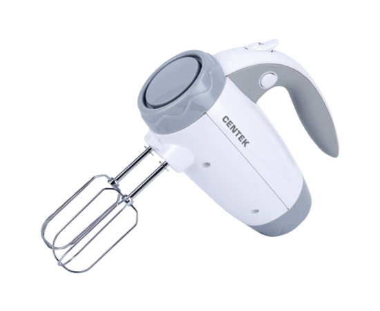  Миксер Centek CT-1114 (белый/серый) 350Вт, 6 скоростей+турбо, взбивание/замешивание 