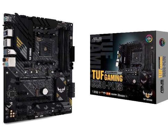  MB sAM4 ASUS TUF GAMING B550-PLUS, AMD B550, ATX, 4xDDR4, 1xPCI-E4.0x16/1xPCI-E3.0x16/1xPCI-E3.0x16(x4)/1xPCI-E3.0x1, 6xSATA3/3xM.2, RTL8125B, S1200A, 1xUSB3.2(Type-C)/5xUSB3.2, DP/HDMI, PS/2 