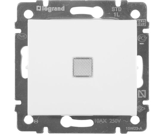  Выключатель Legrand Valena скрыт. 1кл. IP20 белый (774410) 