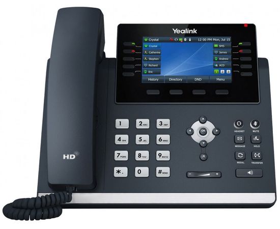  Телефон Yealink SIP-T46U черный 