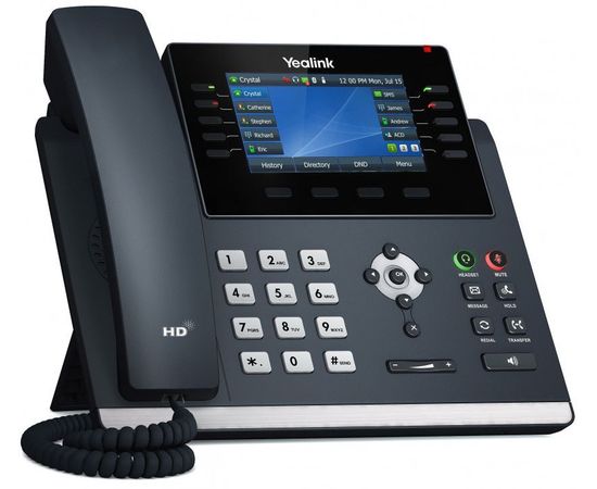  Телефон Yealink SIP-T46U черный 