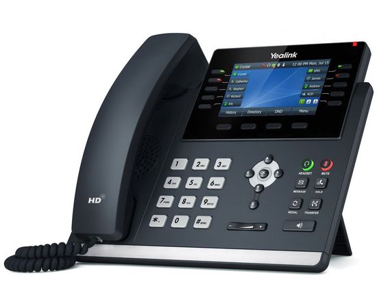  Телефон Yealink SIP-T46U черный 