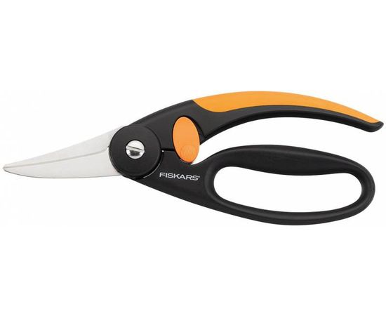  Ножницы универсальные Fiskars P45 черный/оранжевый (1001533) 