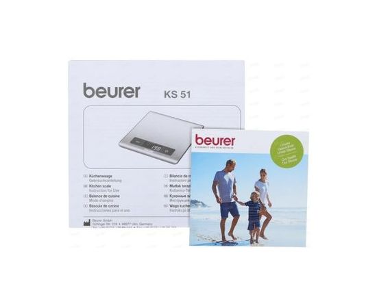  Весы кухонные Beurer KS51 серебристый 