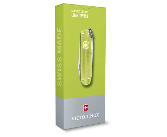  Нож перочинный Victorinox Classic Lime Twist (0.6221.241G) 58мм 7функц. карт.коробка 