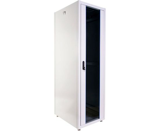  Шкаф коммутационный ЦМО ШТК-Э-42.6.6-13АА напольный 24U 600x600мм пер.дв.стекл металл серый 