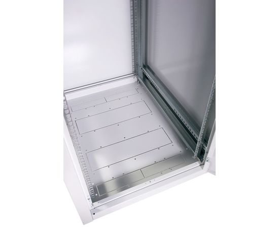  Шкаф коммутационный ЦМО ШТК-Э-48.6.8-13АА напольный 48U 600x800мм пер.дв.стекл металл серый 