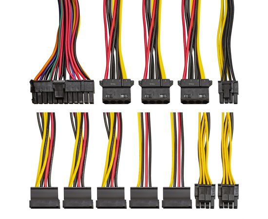  Блок питания Exegate ServerPRO-2U-500ADS EX280429RUS 500W APFC, унив. для 2U, 24pin, 2*8pin, 3xSATA, 5xIDE 