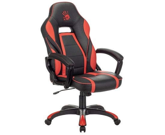  Кресло игровое A4Tech Bloody GC-350 черный/красный эко.кожа крестов. пластик черный 