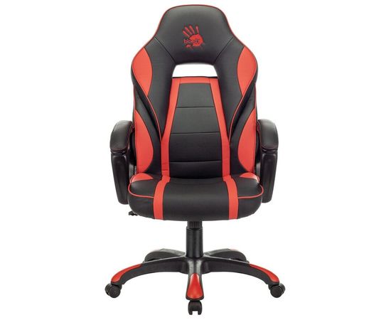  Кресло игровое A4Tech Bloody GC-350 черный/красный эко.кожа крестов. пластик черный 
