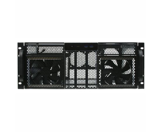  Серверный корпус Procase RE411-D5H10-FE-65 4U server case,5x5.25+10HDD,черный,без блока питания,глубина 650мм,MB EATX 12"x13" 
