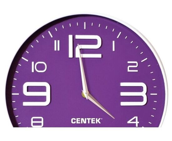  Часы настенные CENTEK СТ-7101 фиолетовый 