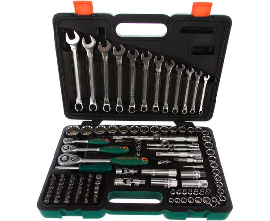  Набор инструмента JONNESWAY S68H5234111S универсальный 1/4", 1/2"DR Super Tech, 111 предметов 