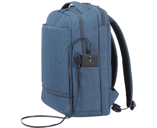  Рюкзак для ноутбука 17.3" Riva 8365 синий полиэстер 