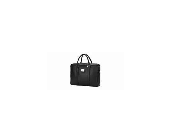  Сумка Continent CM-122 Black (полиэстр/эко кожа, черная 15.6") 