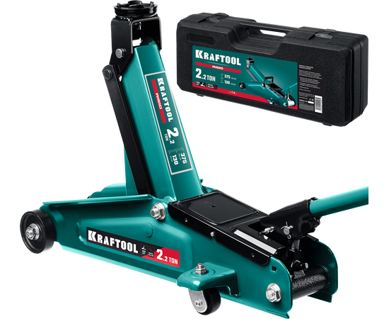  Домкрат KRAFTOOL Rigid (43452-2-K) 2.25т 130-385мм подкатной в кейсе 