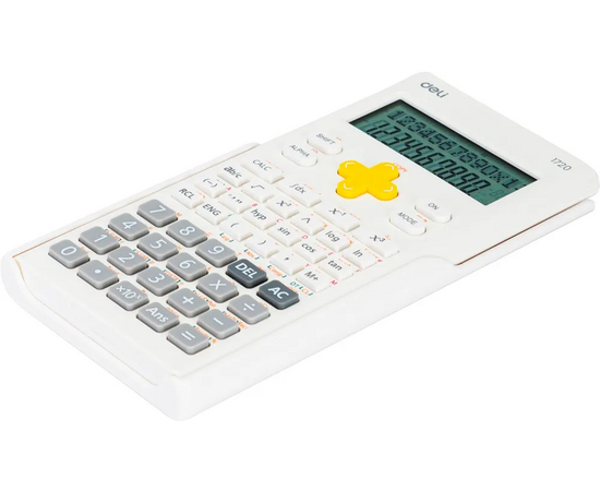  Калькулятор Deli E1720-White белый 10+2-разр. 
