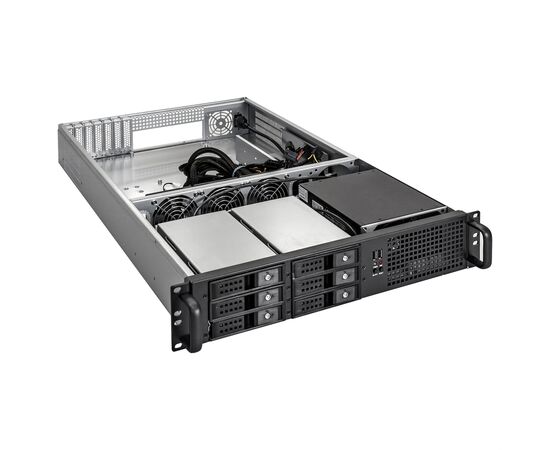  Корпус ExeGate Pro 2U660-HS06 EX293353RUS RM 19", высота 2U, глубина 660, БП 900ADS, 6xHotSwap, USB 
